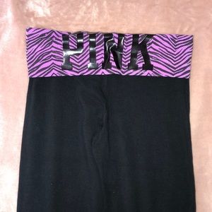 Pink Zebra Yoga Pants